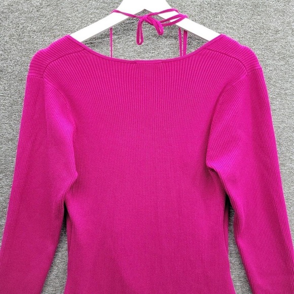 Bar III Trendy Cutout Knit Sweater Dress Bodycon Size 0X NWT - Picture 5 of 11